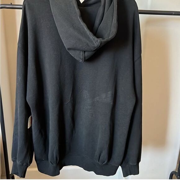 Free People Black Oversized Hoodie M - Picture 4 of 9